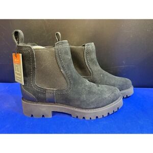 Ariat Wexford Lug H20 Black Waterproof Suede Chelsea Boots Women's 7.5